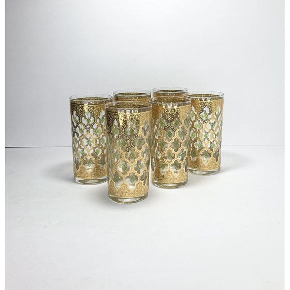Culver Other - Culver VALENCIA, Set of 6 Highball Tumbler Glasses 5 1/2” 12oz MCM 1960’s Signed